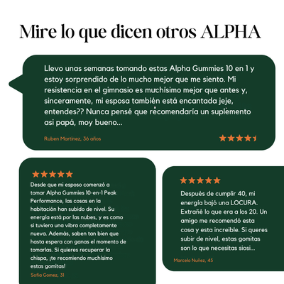 Gomitas ALPHA - Potencia Masculina y Energía Extrema