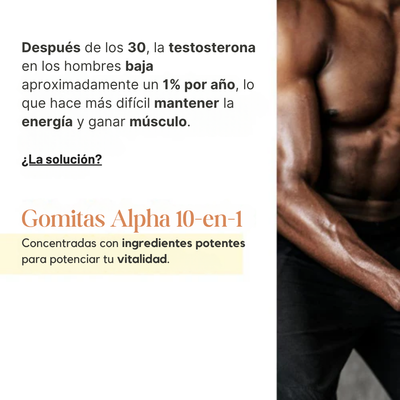 Gomitas ALPHA - Potencia Masculina y Energía Extrema
